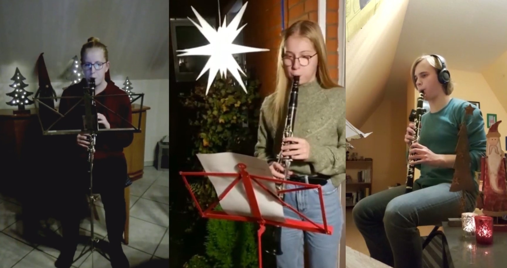 “Brennende Lichter” – Gruß zum ersten Advent vom Klarinettenensemble des Orchesters