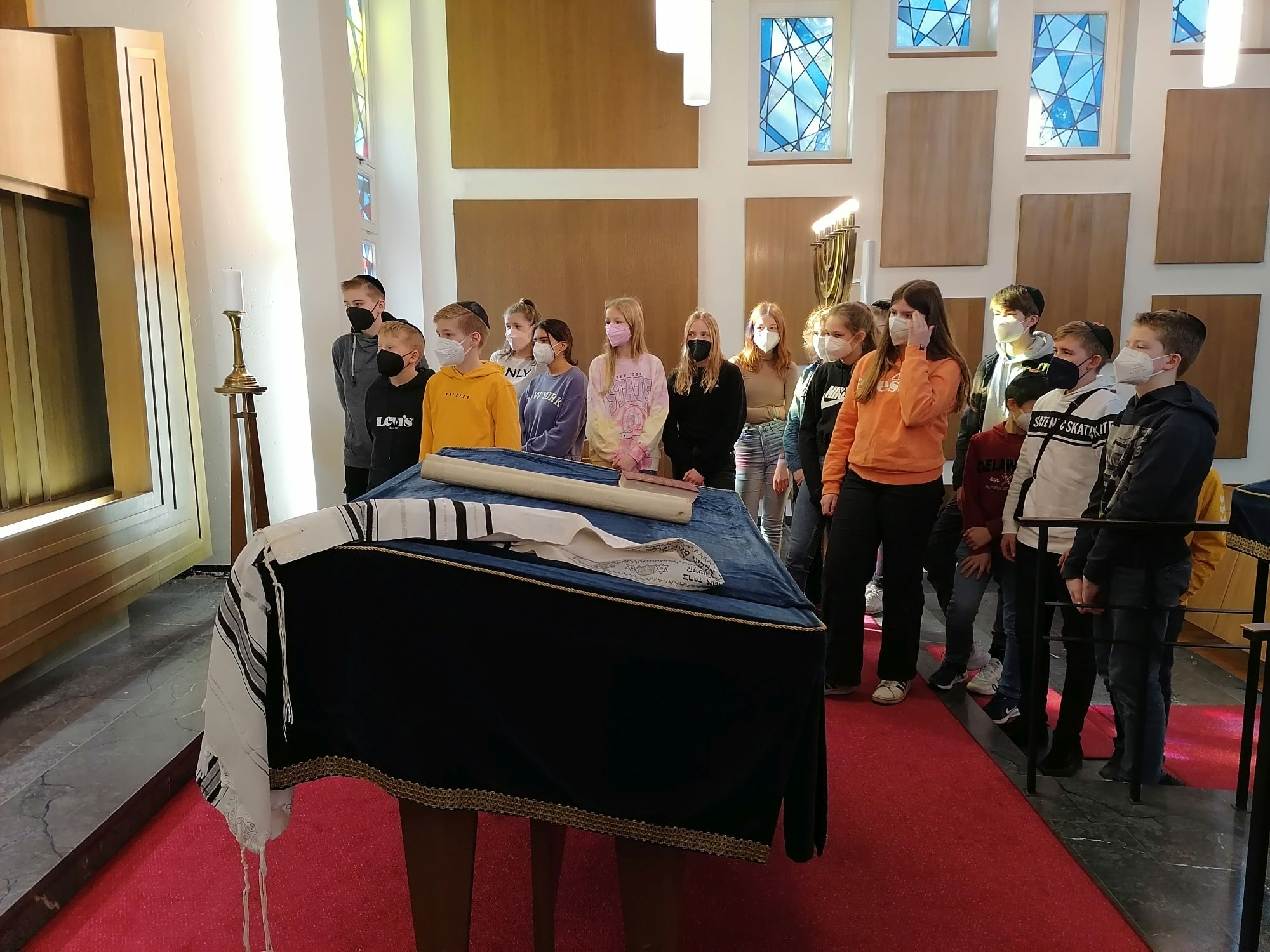 Synagogenbesuch der 7. Klassen in Münster