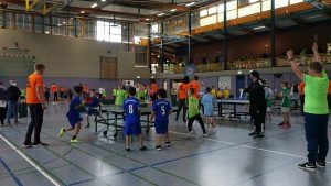 Großes Tischtennis am FG: Regionalmeisterschaft des Tischtennis-Rundlauf-Cups 2021/22