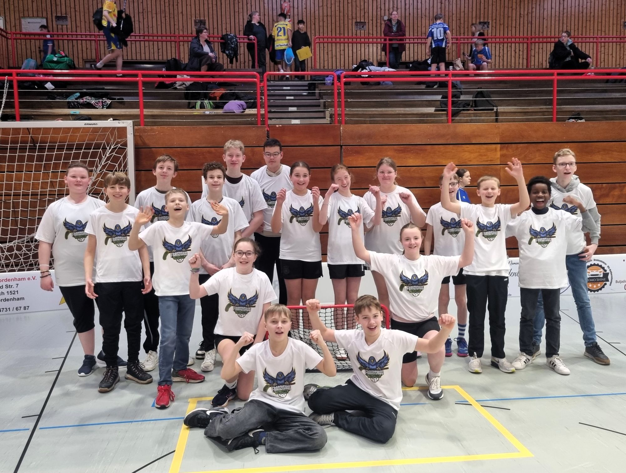 Franziskus Falcons beim niedersächsischen Floorball Schul-Cup in Nordenham