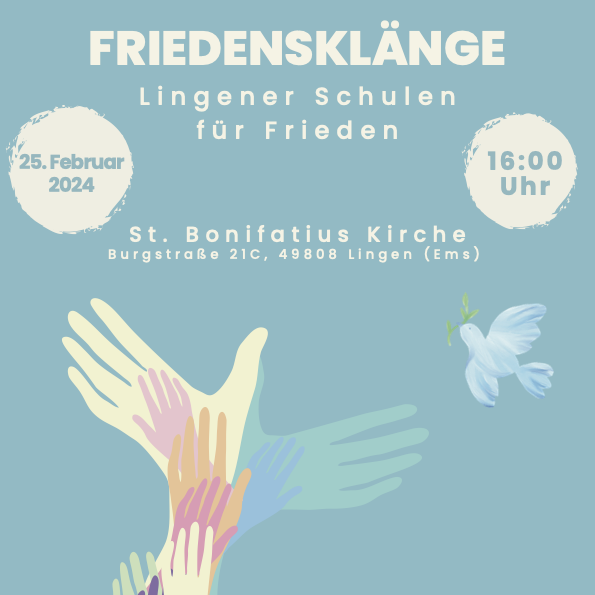 Friedensklänge der Lingener Schulen am 25. Februar
