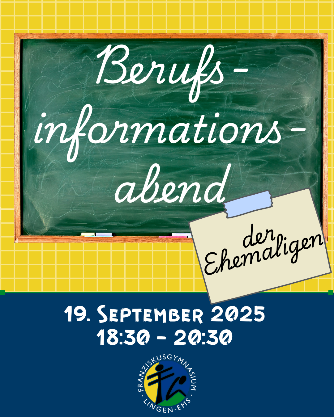 42 Berufsfelder – über 100 Ehemalige – 1000 Fragen: Berufsinformationsabend am 19. September 2025