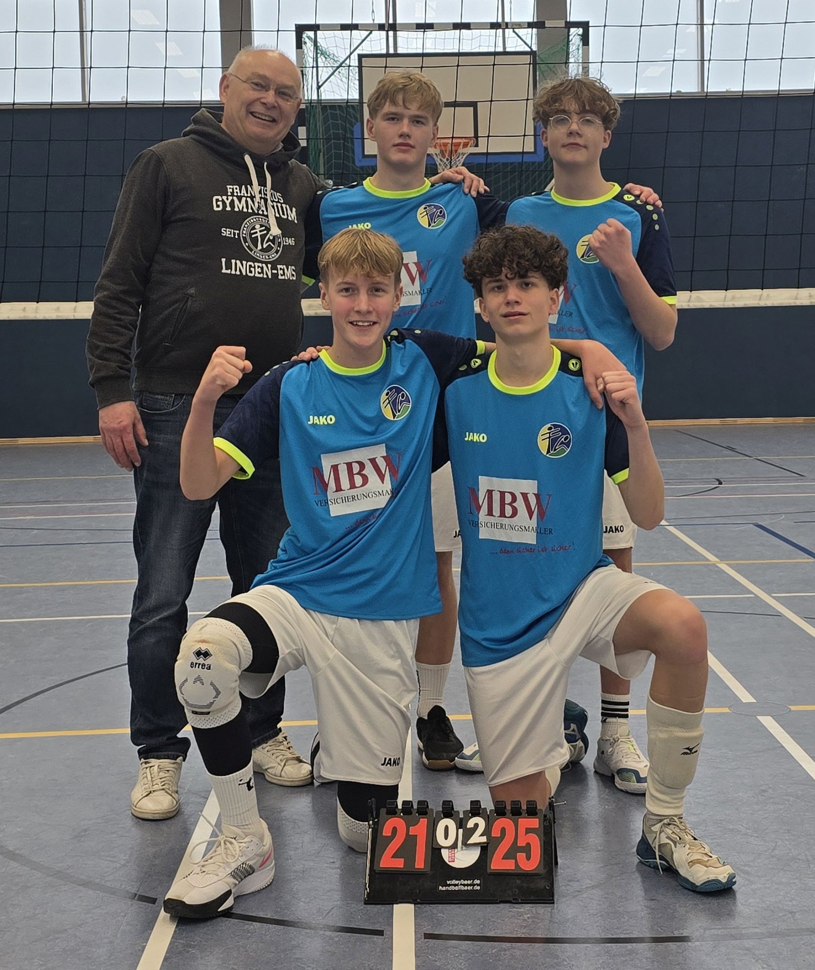 Sieg beim Volleyball-Bezirksentscheid