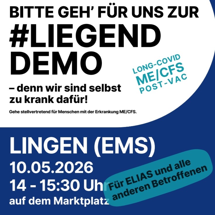 Gemeinsam ein Zeichen setzen: Aufruf zur Teilnahme an der ME/CFS-Demo