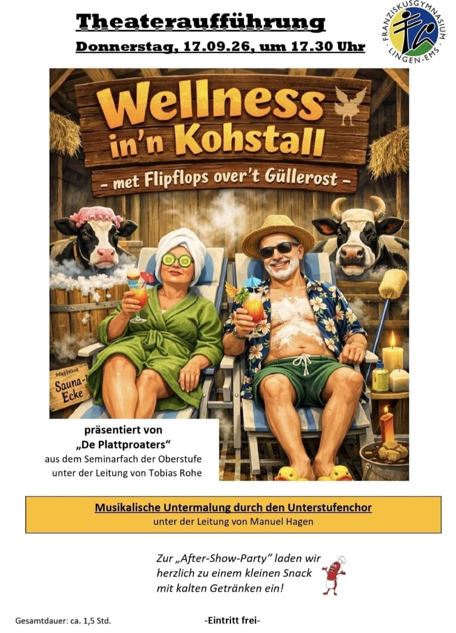 „Wellness in ’n Kohstall“ – Met Flipflops over ’t Güllerost!